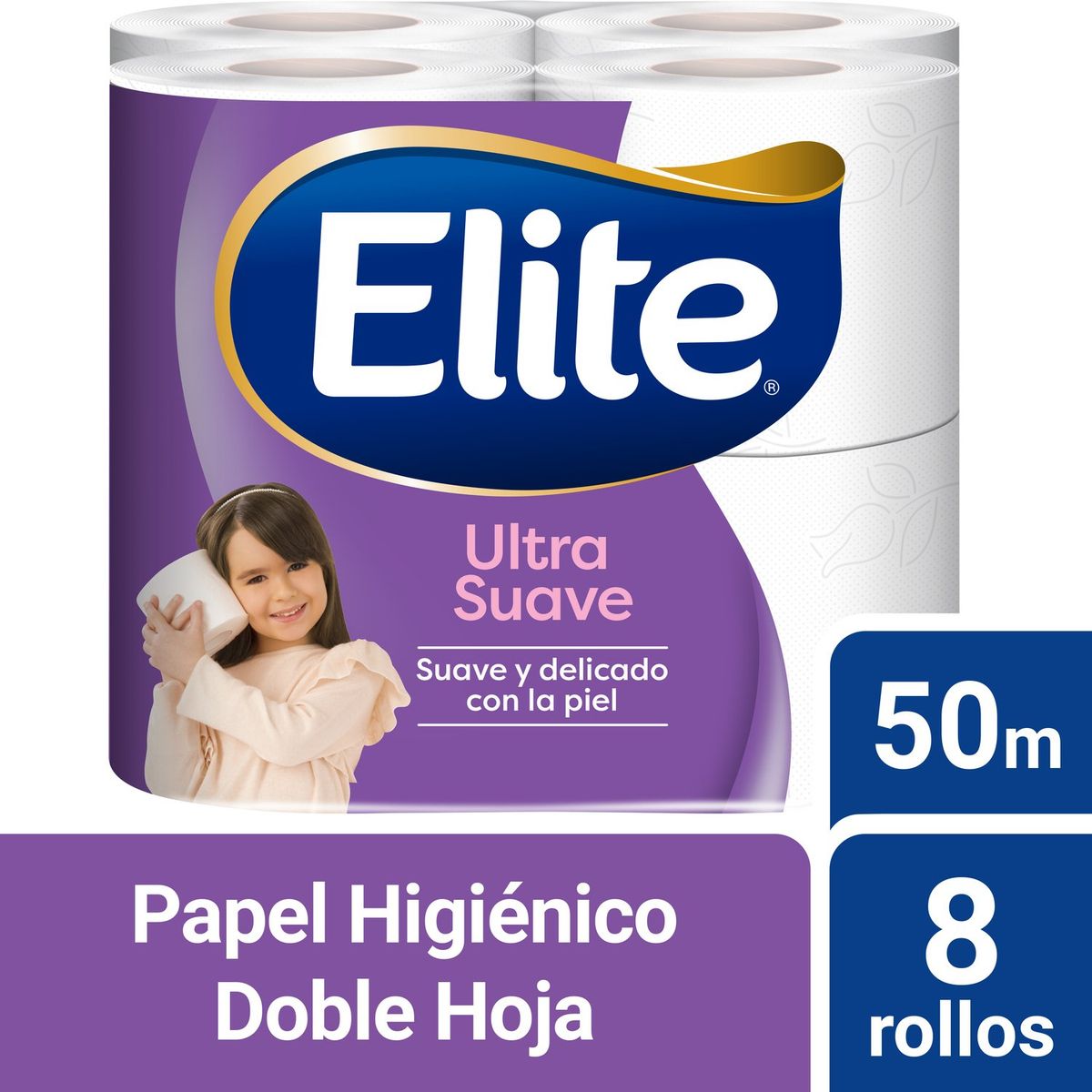 ELITE - Papel Higiénico Elite Doble Hoja 8 x 50 mts