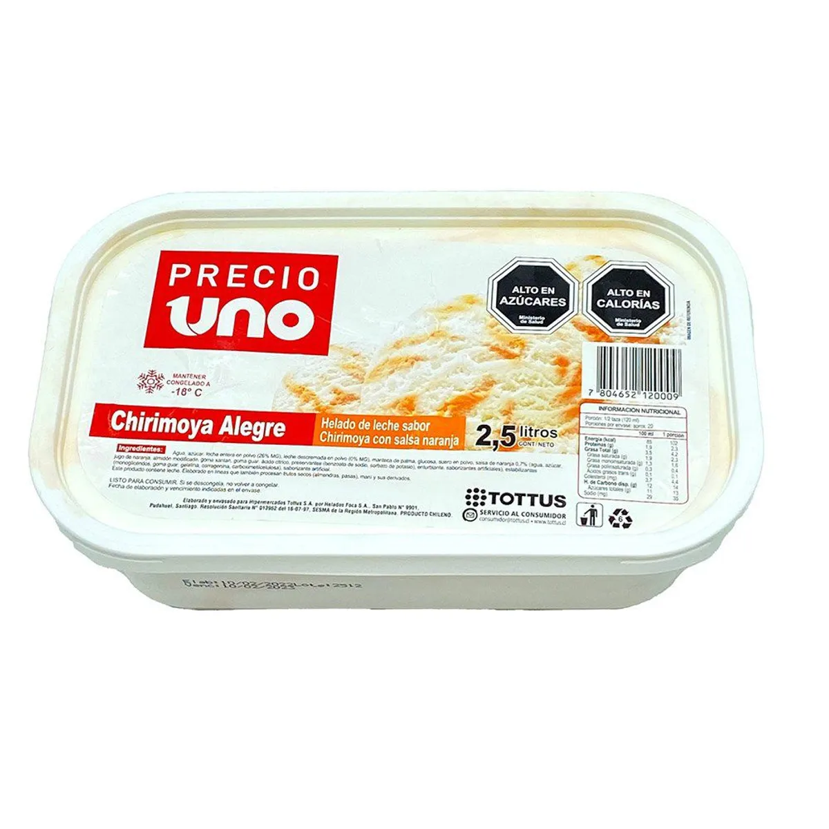 PRECIO UNO - Helado Chirimoya Alegre
