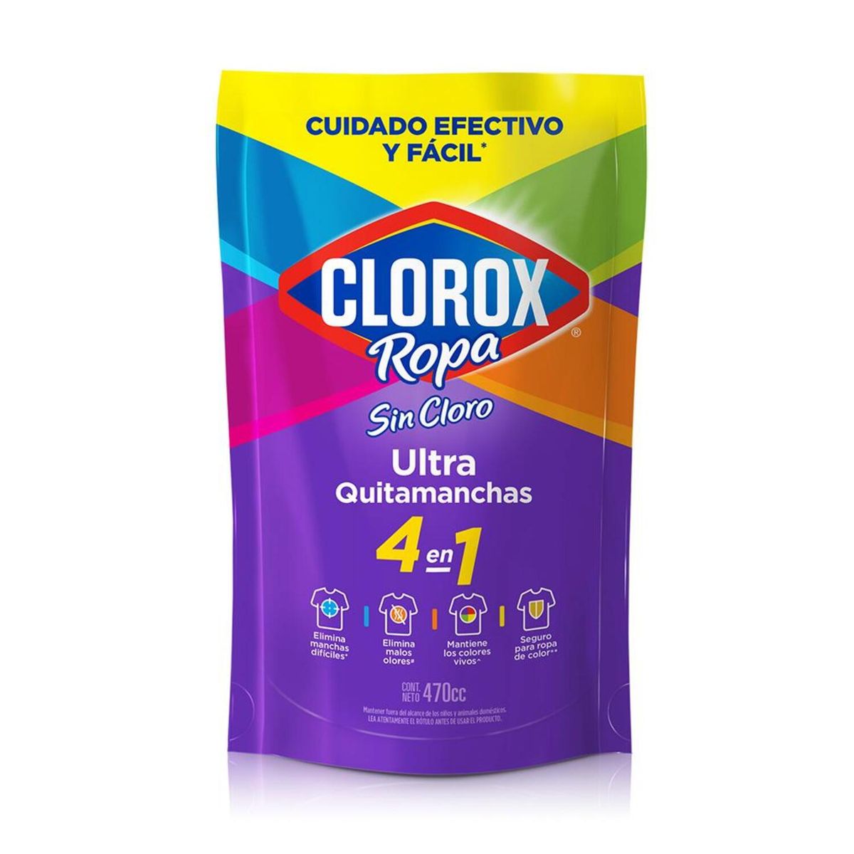 CLOROX - Quitamanchas Colores Vivos Botella Clorox 470 ml