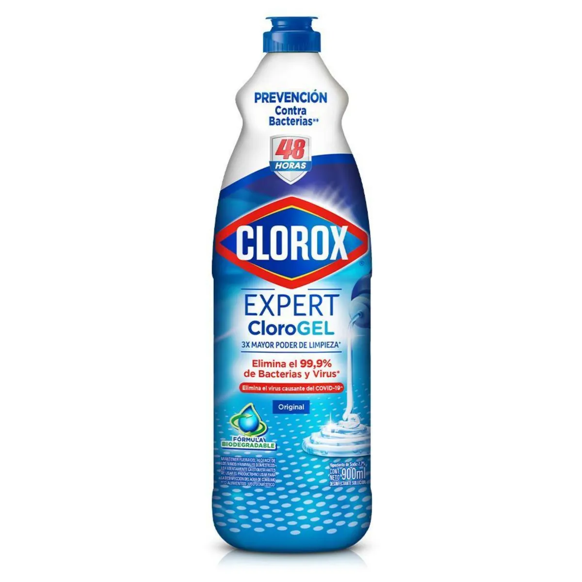 CLOROX - Cloro Gel Botella Aroma Original Clorox 900 ml