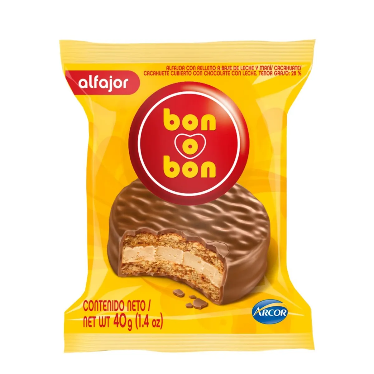 BON O BON - Alfajor Bon o Bon 40 g