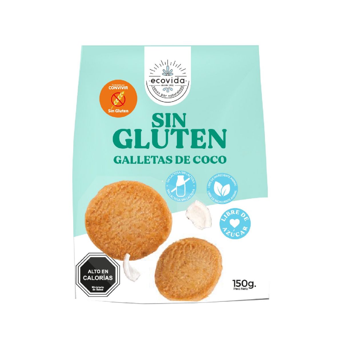 ECOVIDA - Galleta Sin Gluten Coco Ecovida 150 g