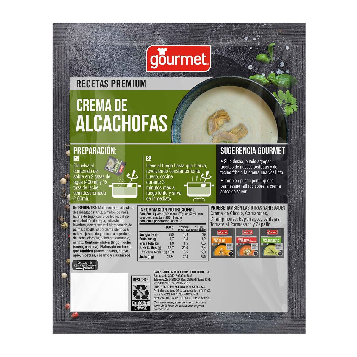 GOURMET - Crema Alcachofa Premium