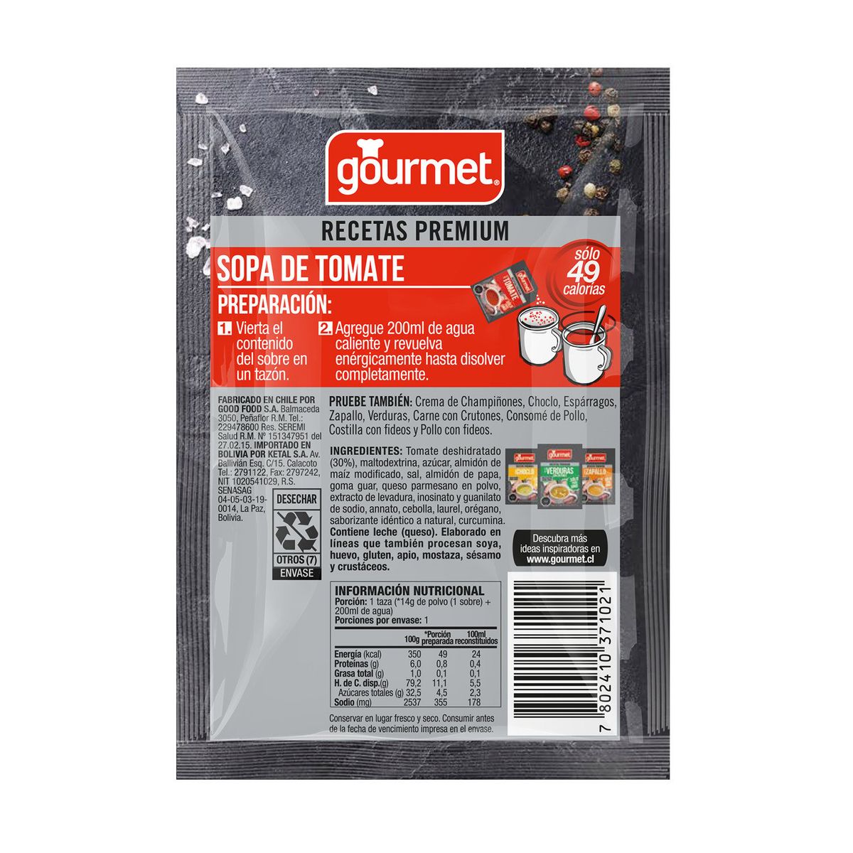 GOURMET - Sopa Individuales 0