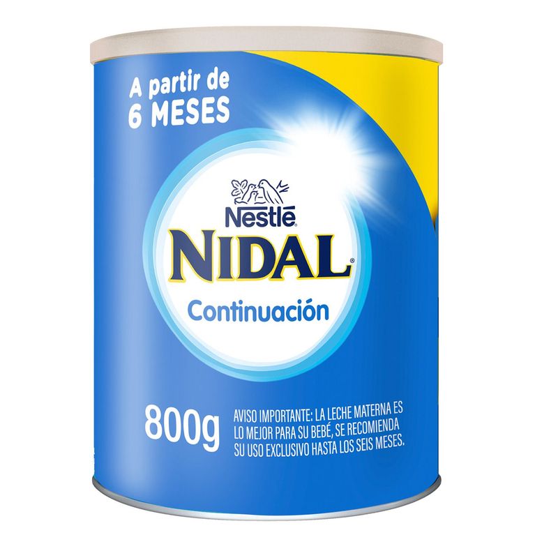 NIDAL - Fórmula Láctea Infantil Nidal Continuación 6+ Meses 800 g