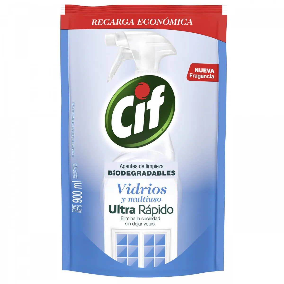 CIF - Limpiavidrios Multiusos Cif Recarga 900 ml