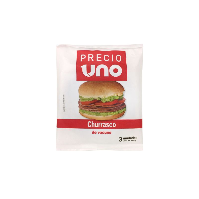 PRECIO UNO - Churrasco de Vacuno Precio Uno 90 g