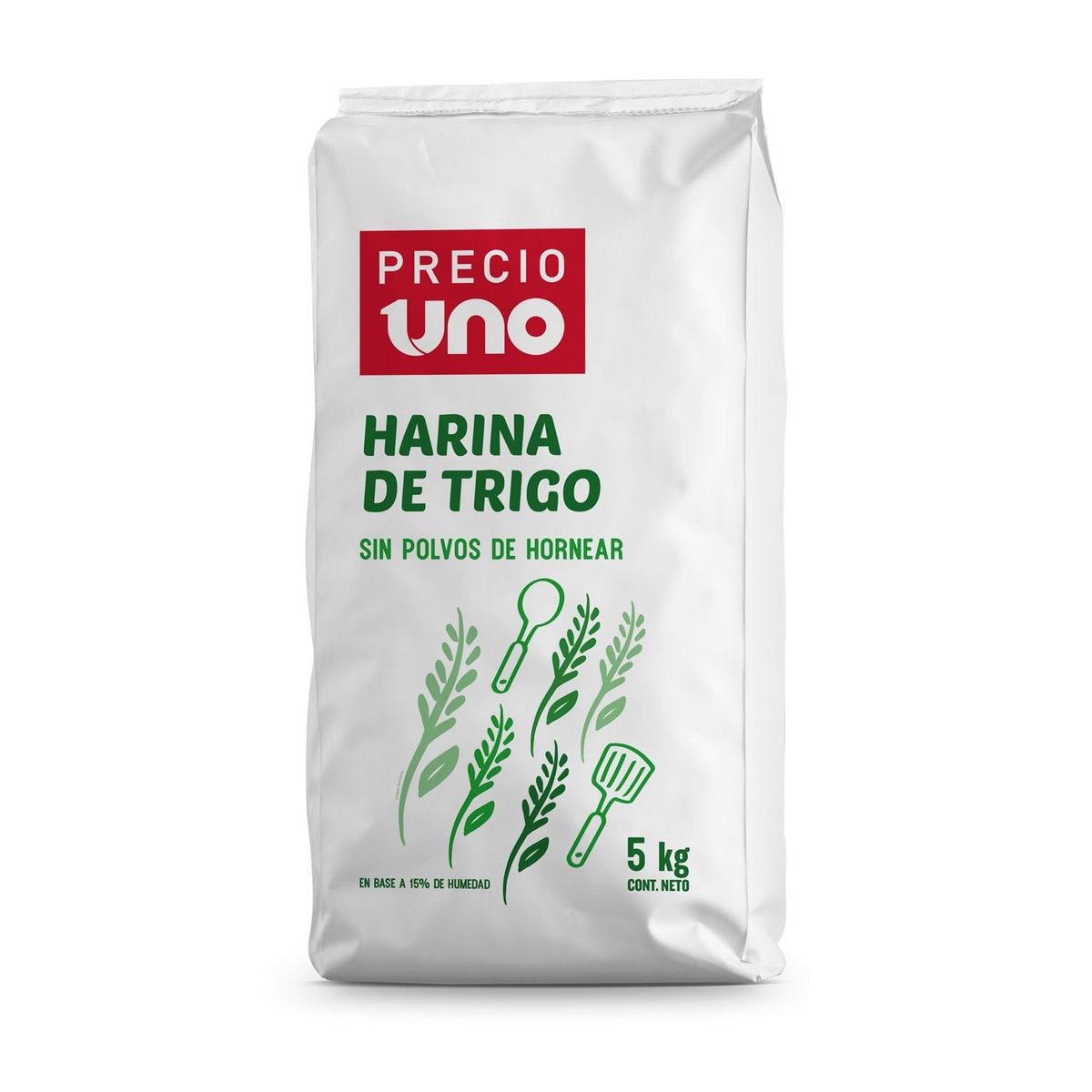 PRECIO UNO - Harina de Trigo sin Polvo de Hornear Precio Uno 5 Kg