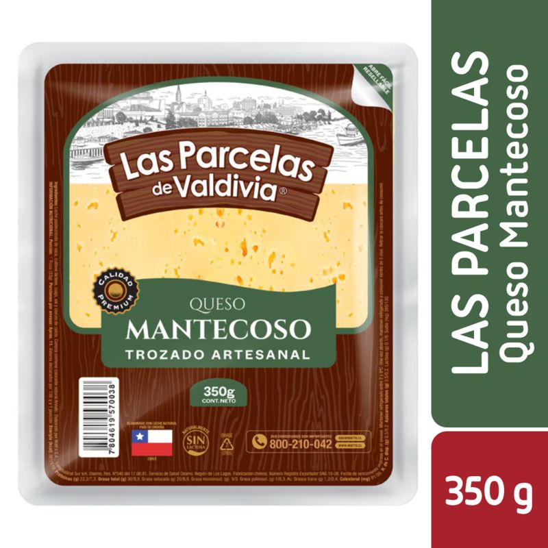 LAS PARCELAS DE VALDIVIA - Queso Mantecoso Trozo