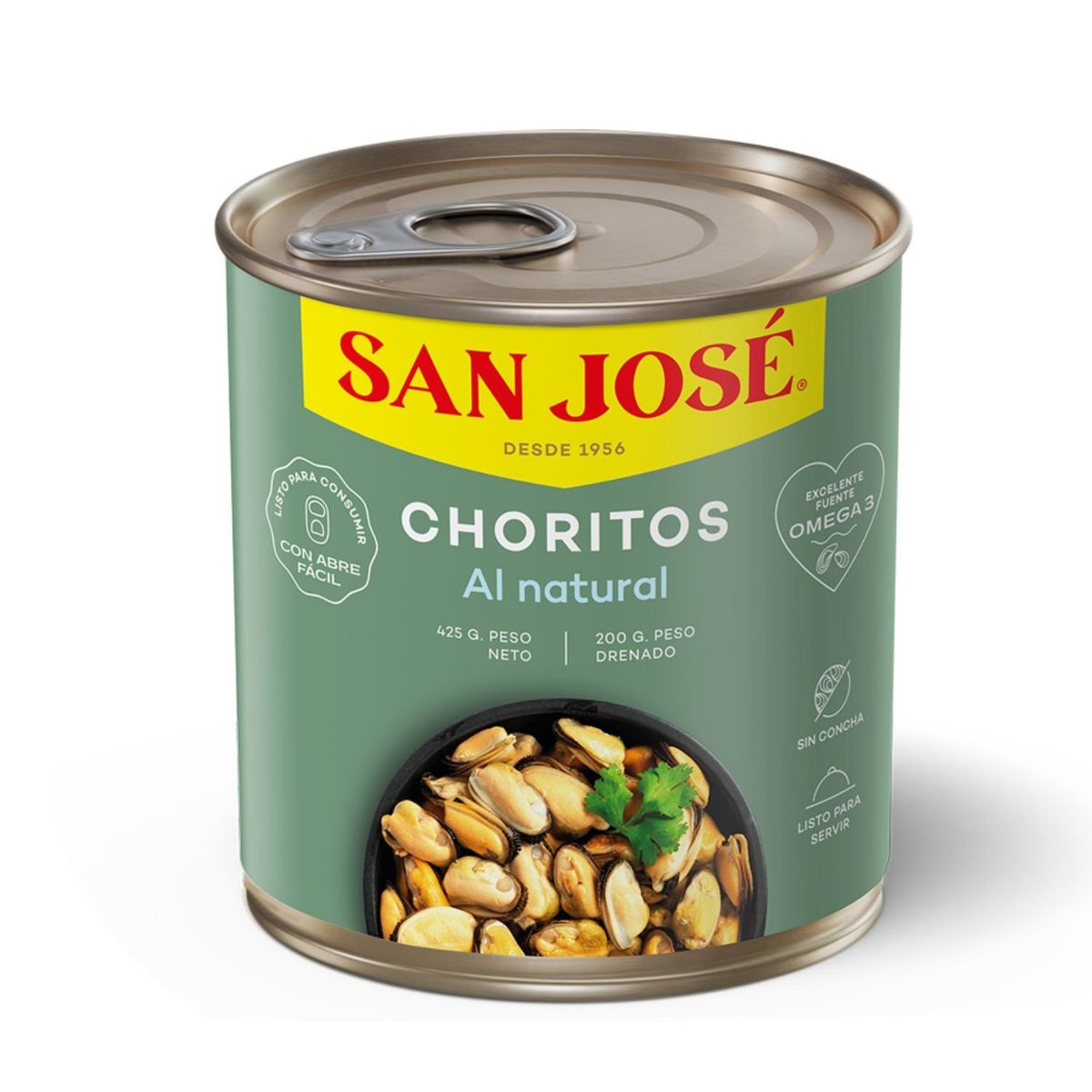 SAN JOSE - Choritos al Natural San Jose 425 g