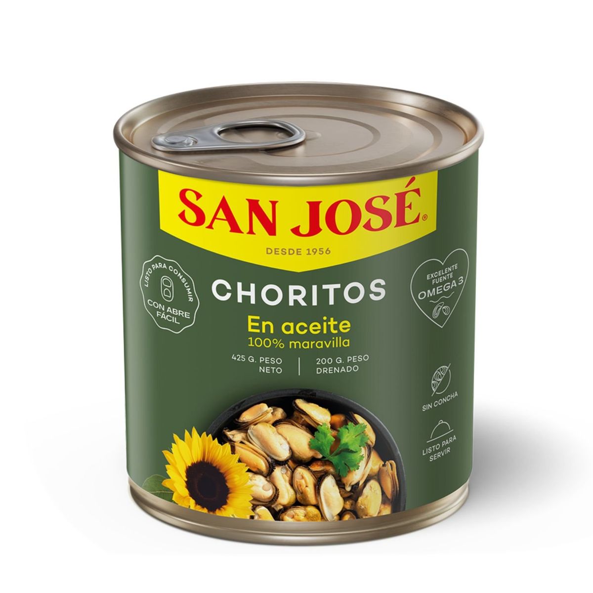 SAN JOSE - Choritos en Aceite San Jose 425 g