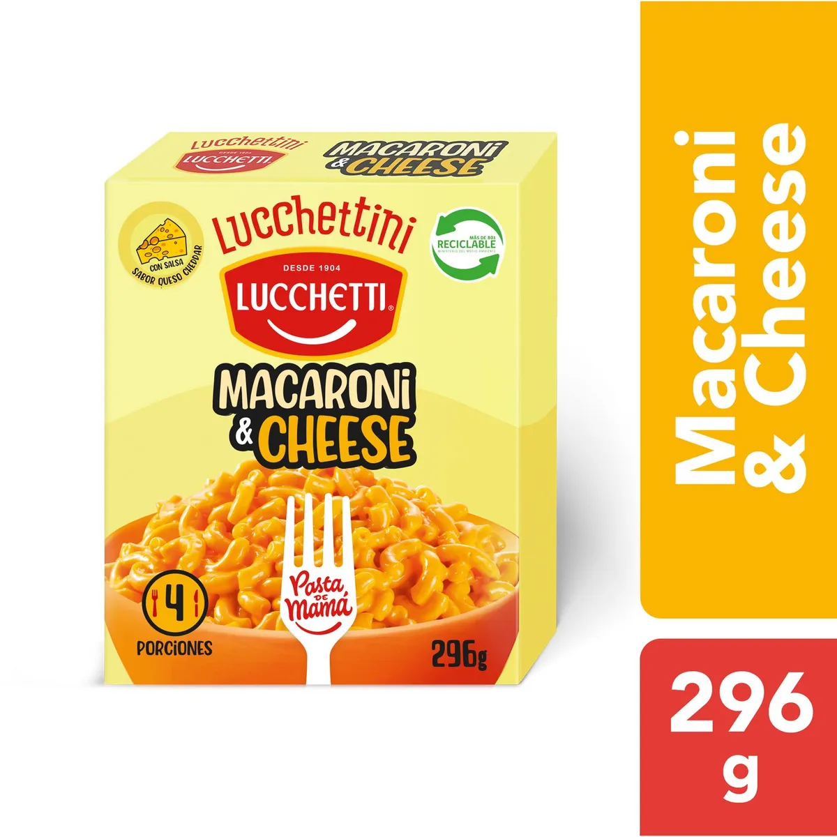 LUCCHETTI - PASTA PRONTA  MARARONI y CHESSE 296 GRS LUCCHETTI