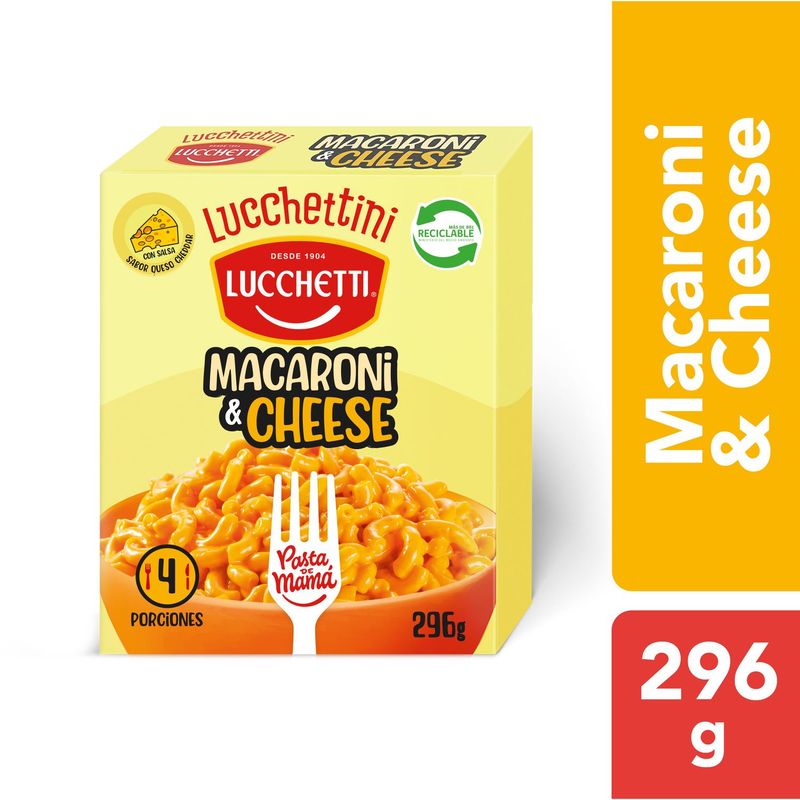 LUCCHETTI - PASTA PRONTA  MARARONI y CHESSE 296 GRS LUCCHETTI