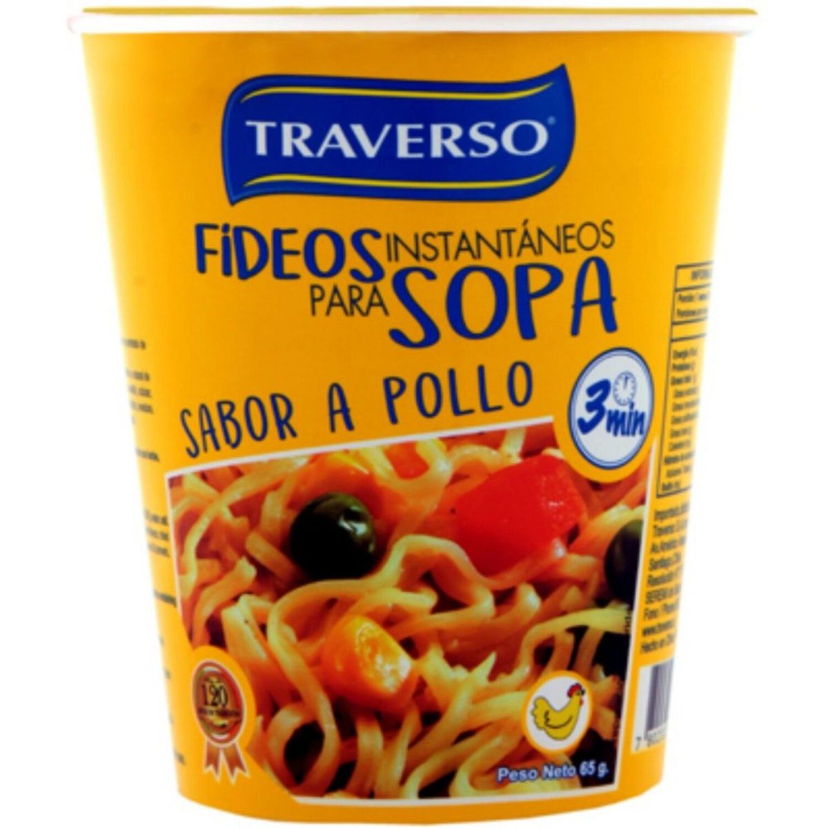 TRAVERSO - SOPA INSTANTANEA POLLO 65GRS