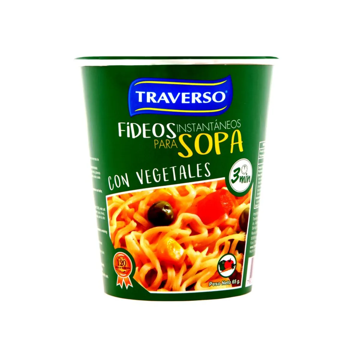 TRAVERSO - FIDEOS SOPA VEGETALES  TRAVERSO 65 GR