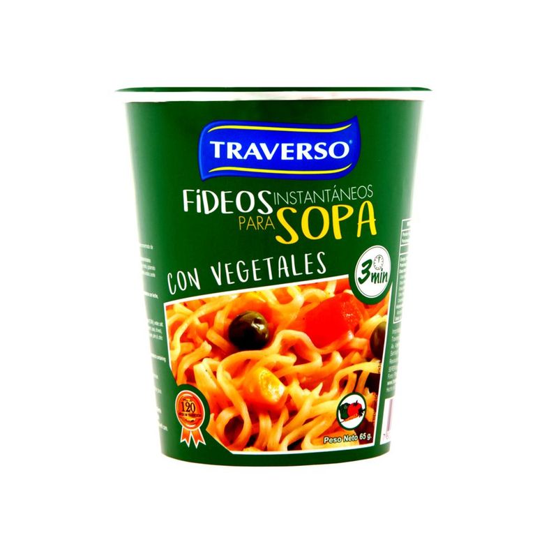 TRAVERSO - FIDEOS SOPA VEGETALES  TRAVERSO 65 GR