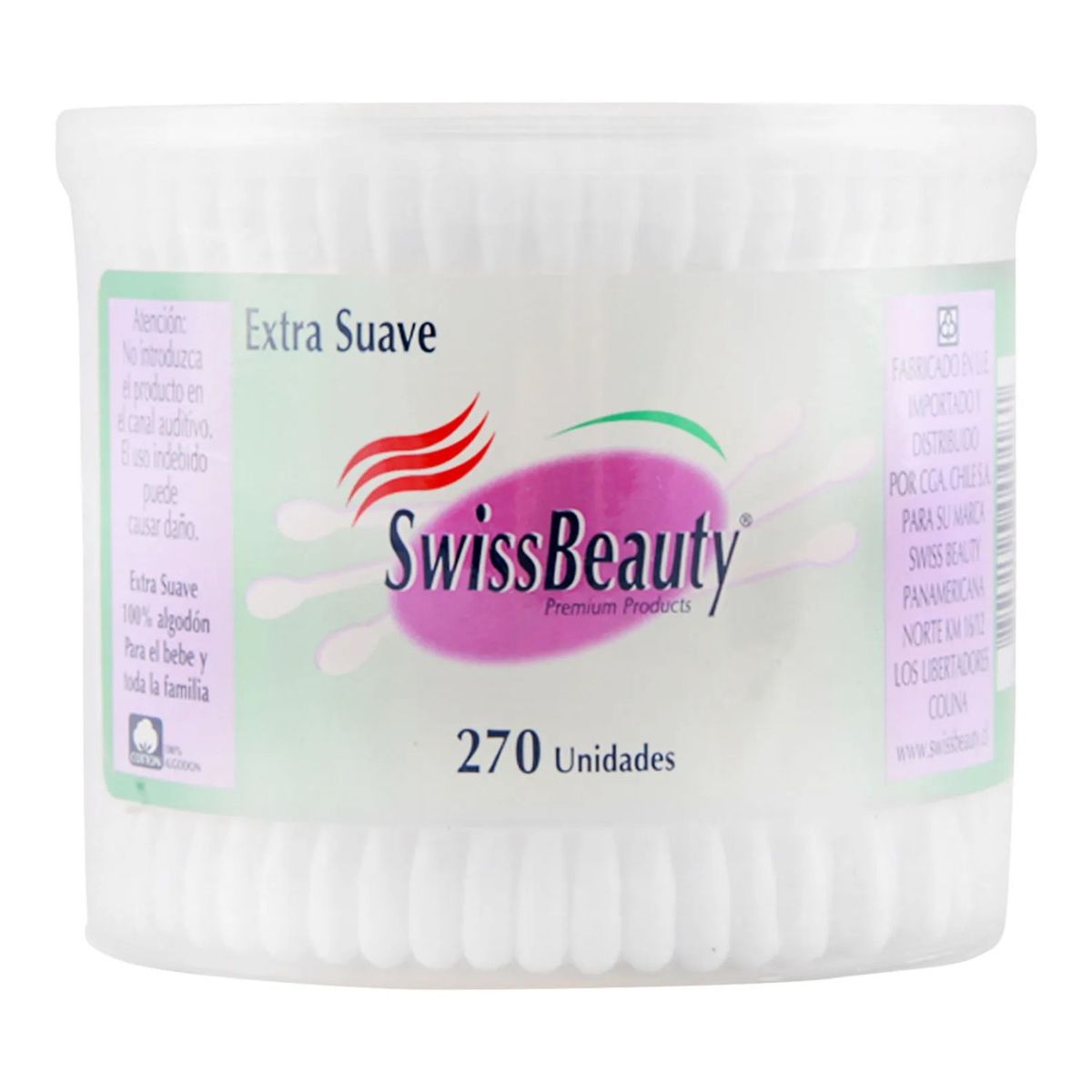 SWISS BEAUTY - Cotonitos Extra Suaves Swiss Beauty 270 Un