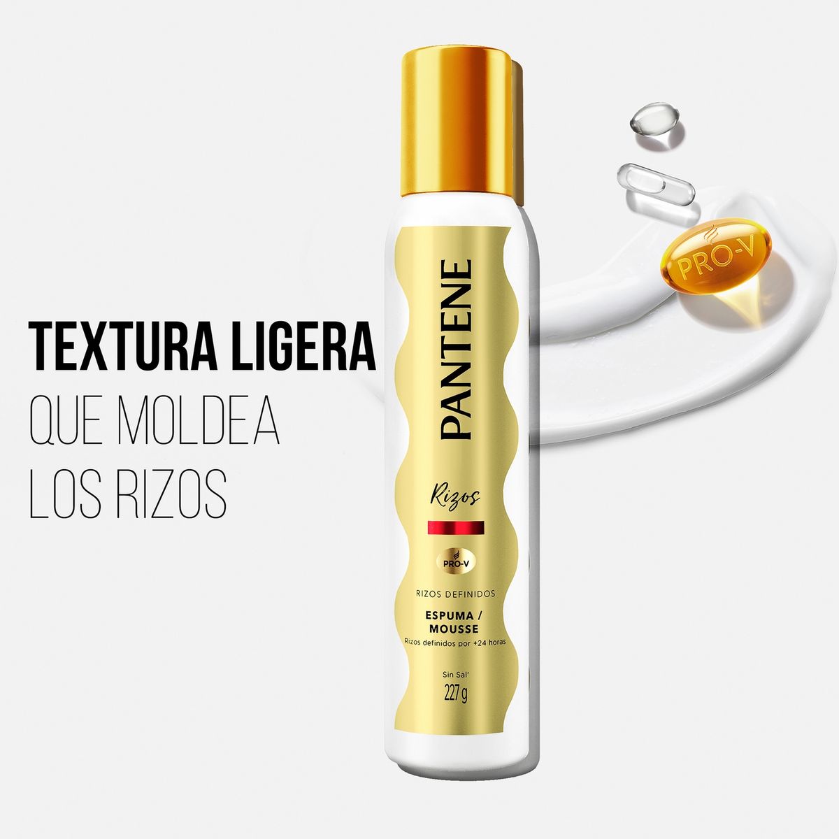 PANTENE - Espuma Pro-V Rizos Definidos Pantene 227 gr