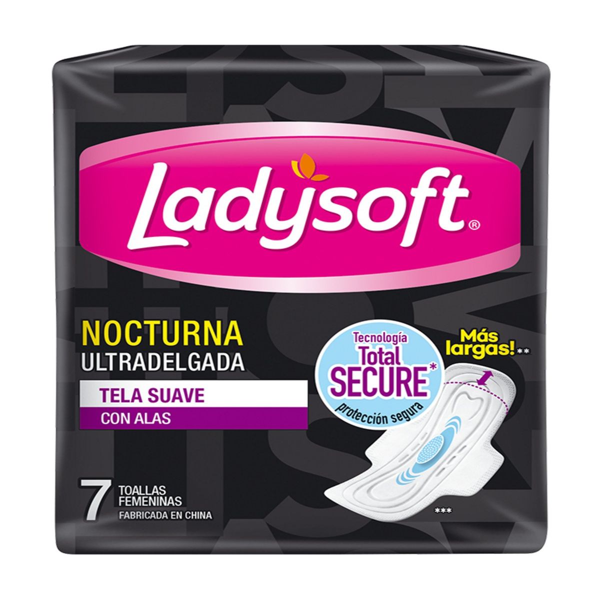 LADYSOFT - Toalla Higiénica Nocturna Ultradelgada