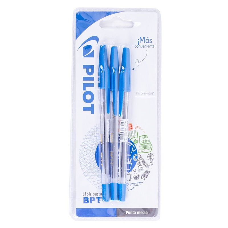 PILOT - Lápiz Pasta Bepete 1,0 3L Blíster