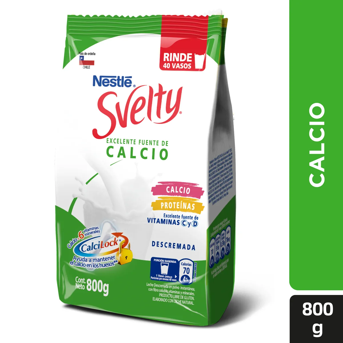 SVELTY - Leche en Polvo Svelty Huesos Calcilock Bolsa