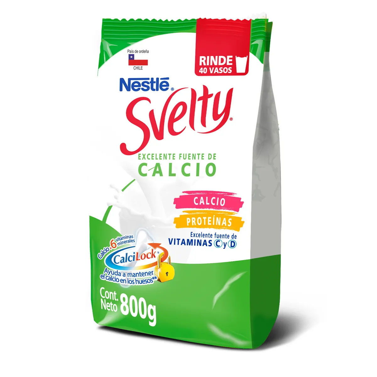 SVELTY - Leche en Polvo Svelty Huesos Calcilock Bolsa