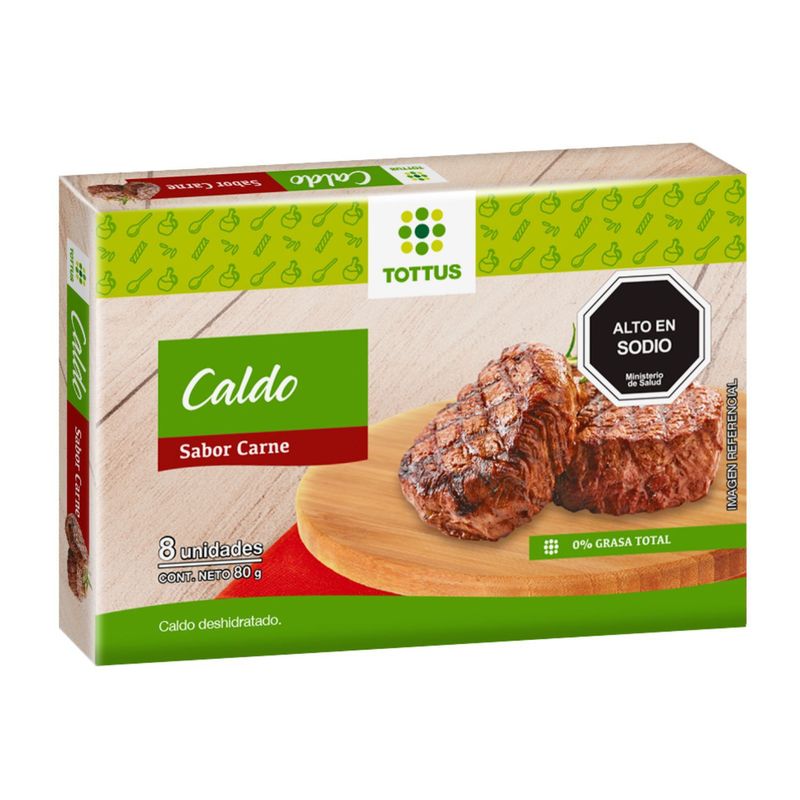 TOTTUS - Caldos Caluga Sabor Carne