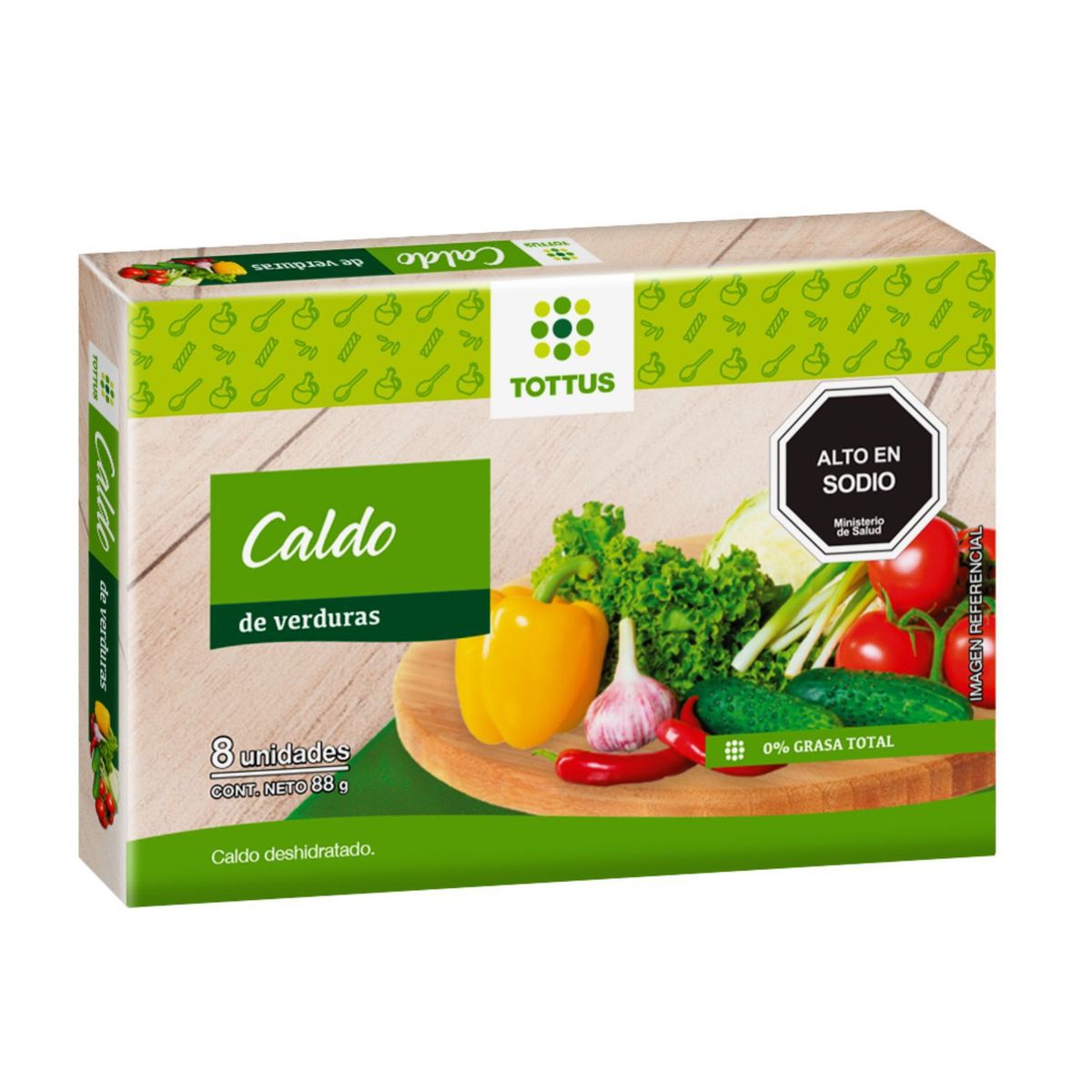 TOTTUS - Caldos Caluga Sabor Verduras