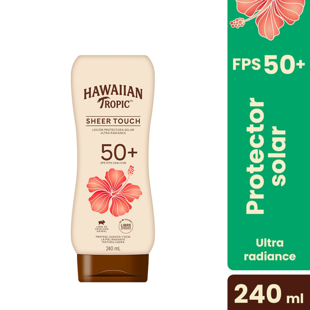 HAWAIIAN TROPIC - Protector Solar Sheer Touch FPS 50+ Hawaiian Tropic 240 ml