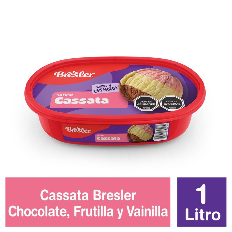 BRESLER - Helado de Leche Trisabor Cassata Bresler 1 L