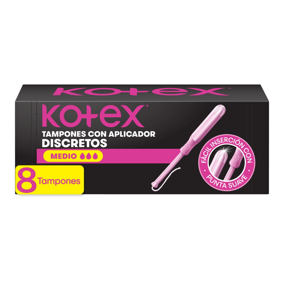 KOTEX - Tampones con Aplicador Kotex Medio