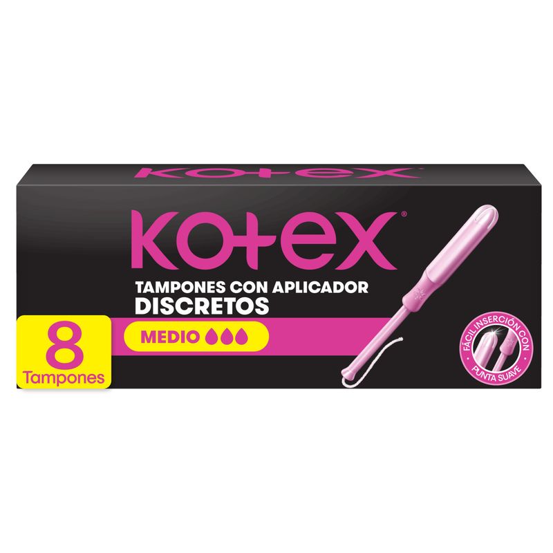 KOTEX - Tampones con Aplicador Kotex Medio