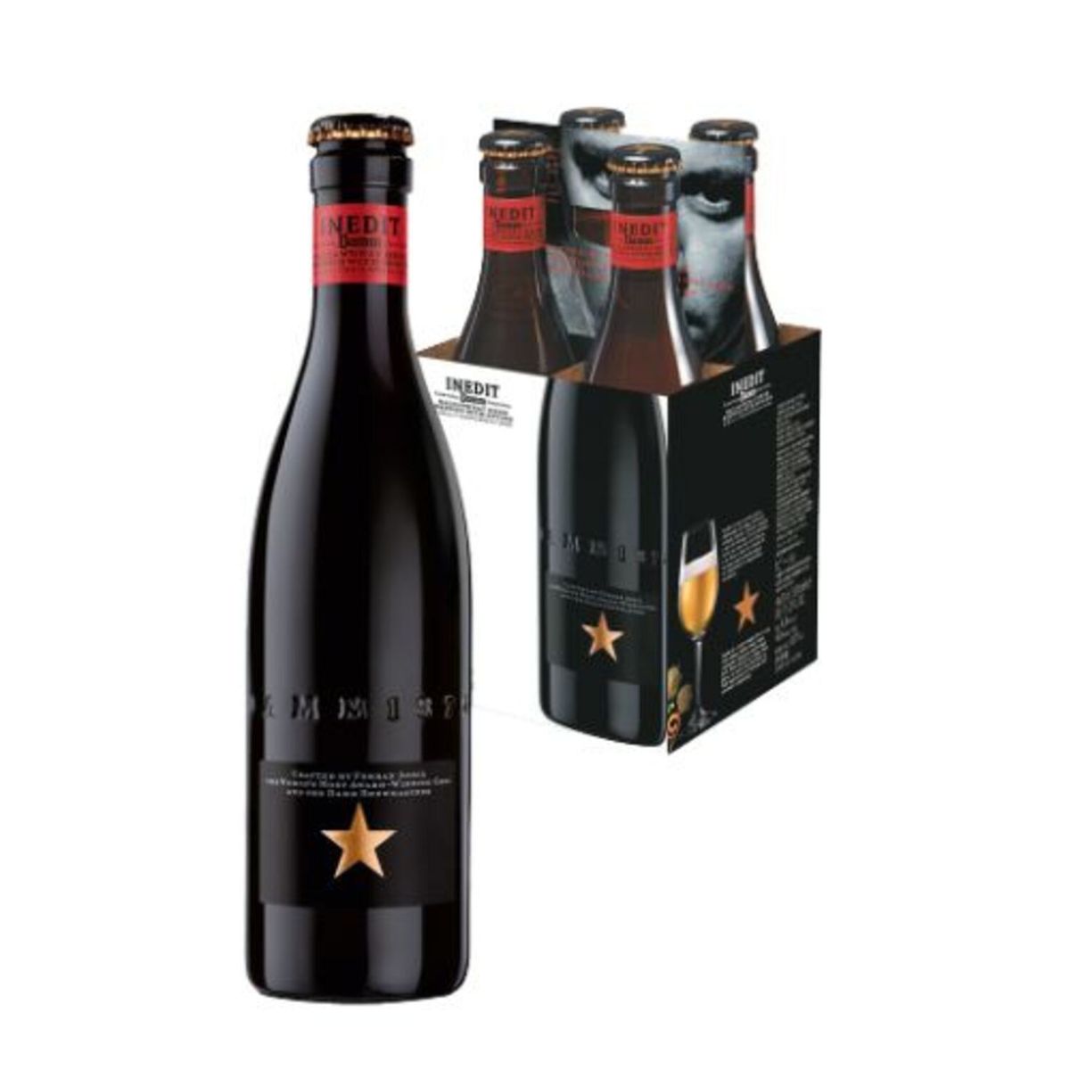 ESTRELLA DAMM - CERVEZA INEDIT  FOUR  PACK BOTELLA 330