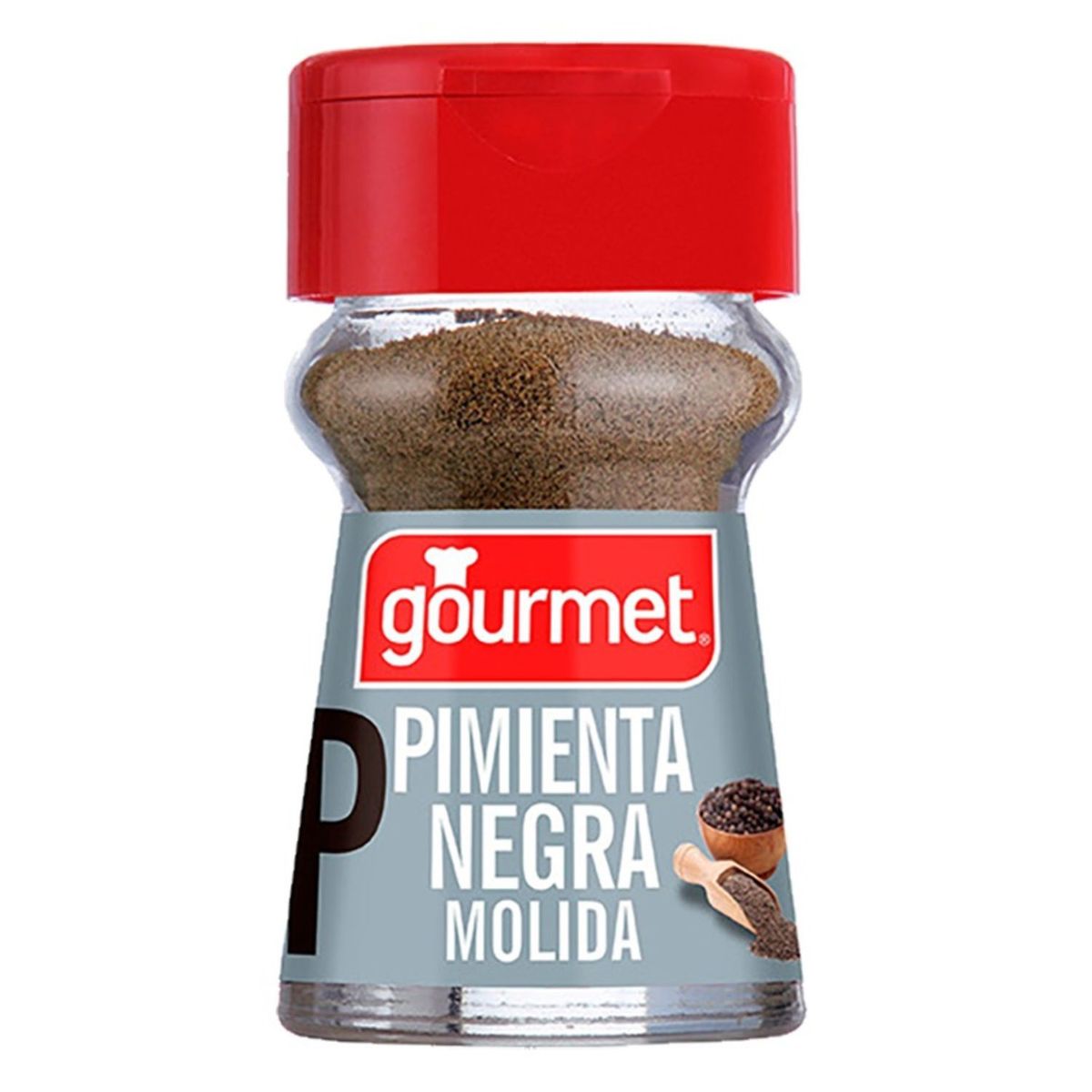 GOURMET - Pimienta Negra Molida en Frasco Gourmet 28 g