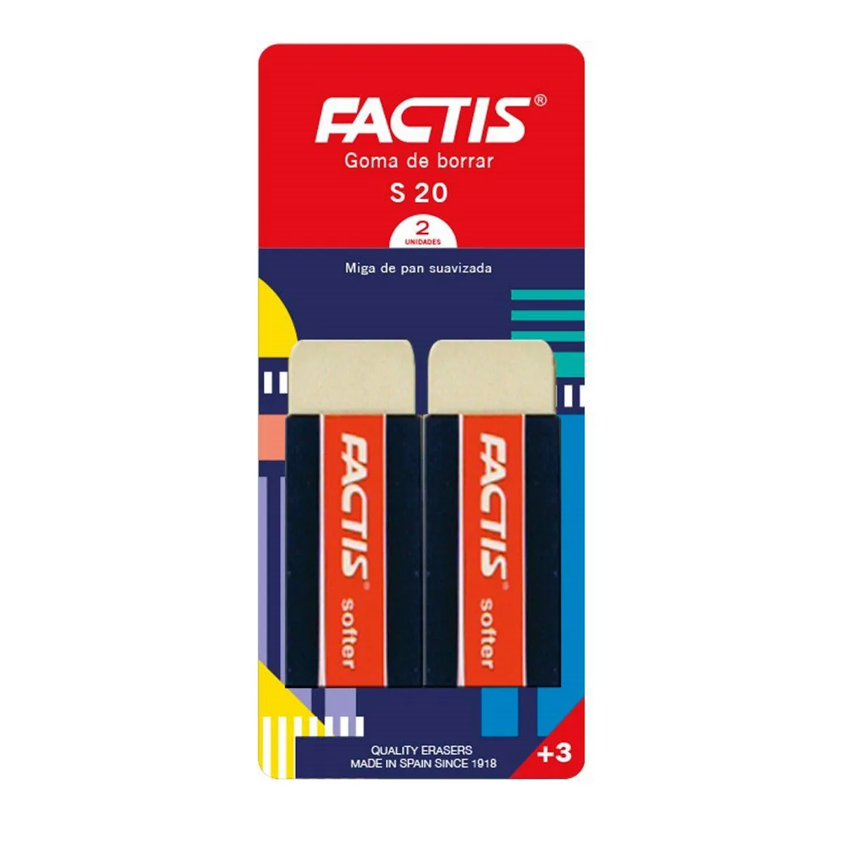 FACTIS - 2 Gomas S 20 Miga de Pan Suavizada