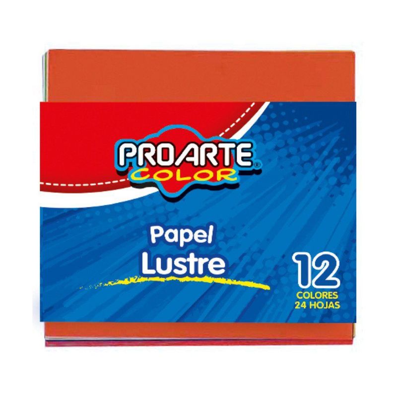 PROARTE - Fajo Papel Lustre 10X10 24 Hojas