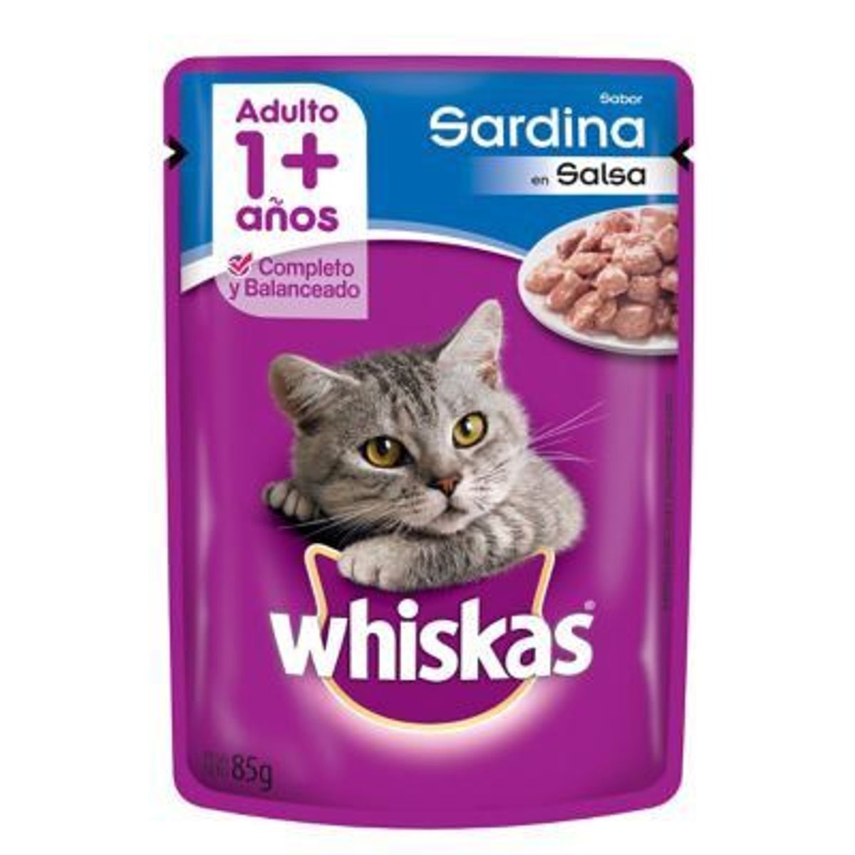 WHISKAS - Alimento Gato Pouch Sardinas