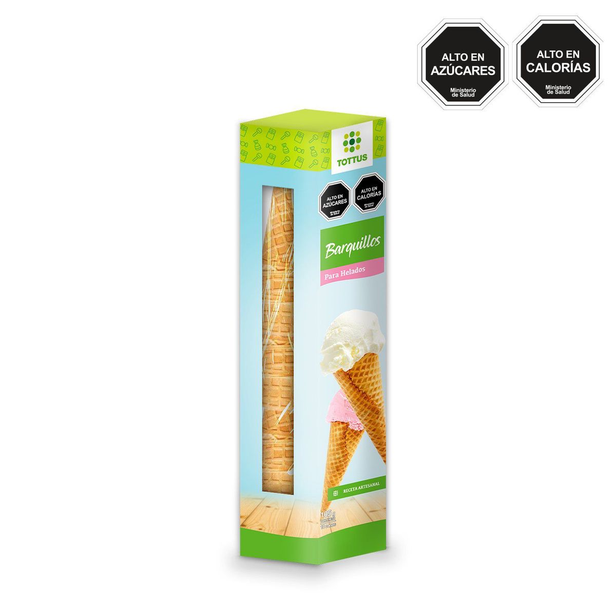 TOTTUS - Barquillos para Helado Tottus 10 Un