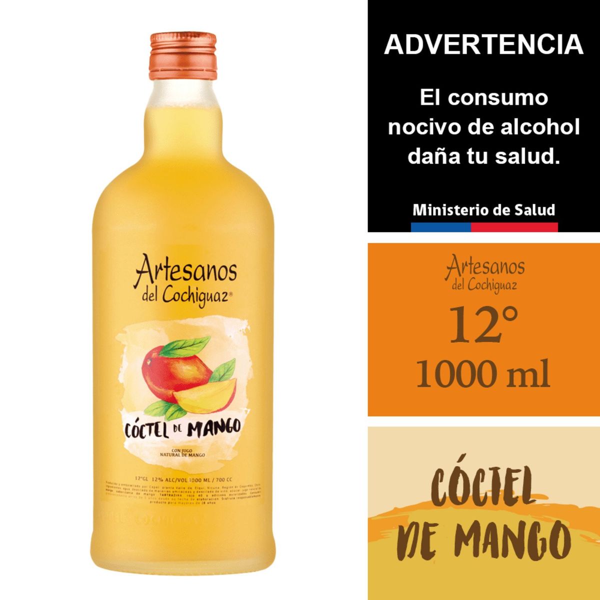 ARTESANOS DEL COCHIGUAZ - Coctel Mango 12º Gl