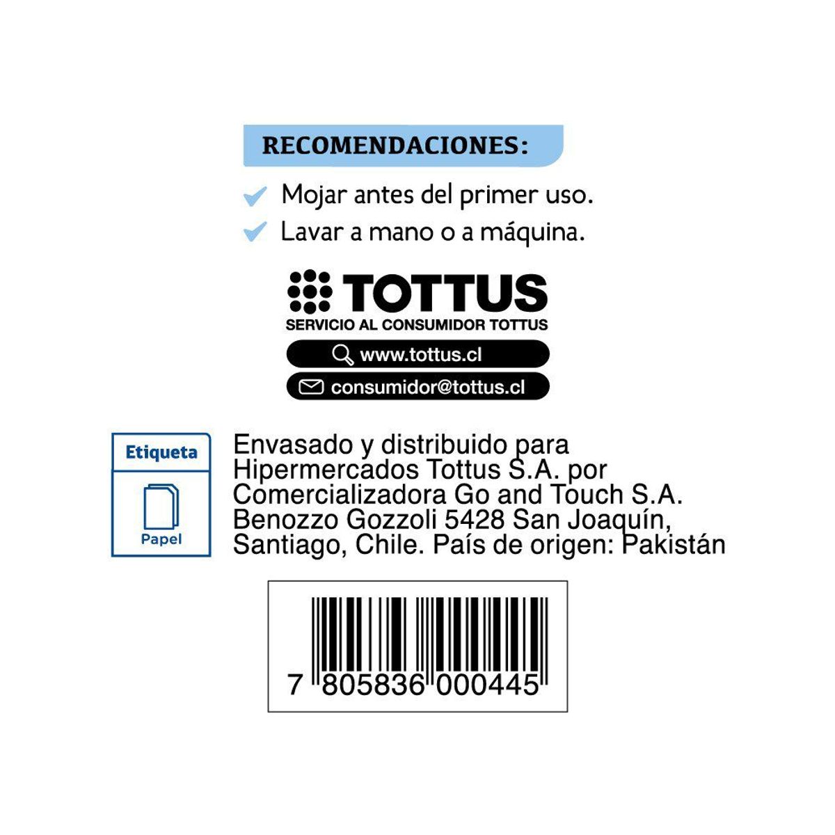 TOTTUS - Paño Sacudir Estándar