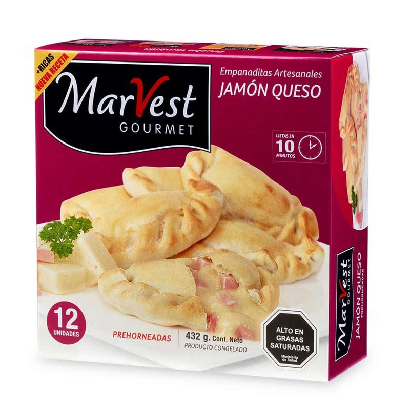 MARVEST - Empanadas Cocktail Jamón y Queso Marvest 12 Un