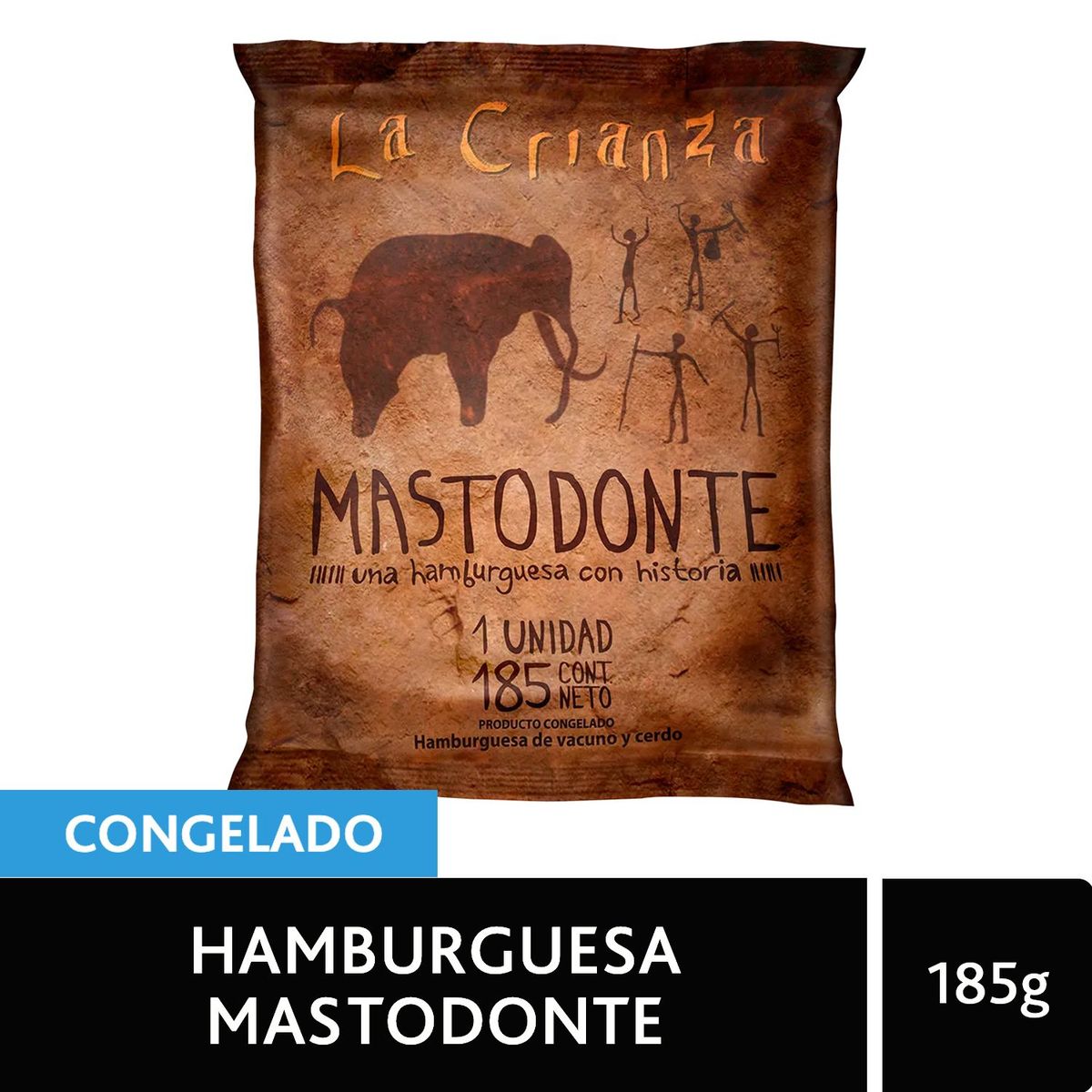 LA CRIANZA - Hamburguesa de Vacuno Mastodonte La Crianza 185 g