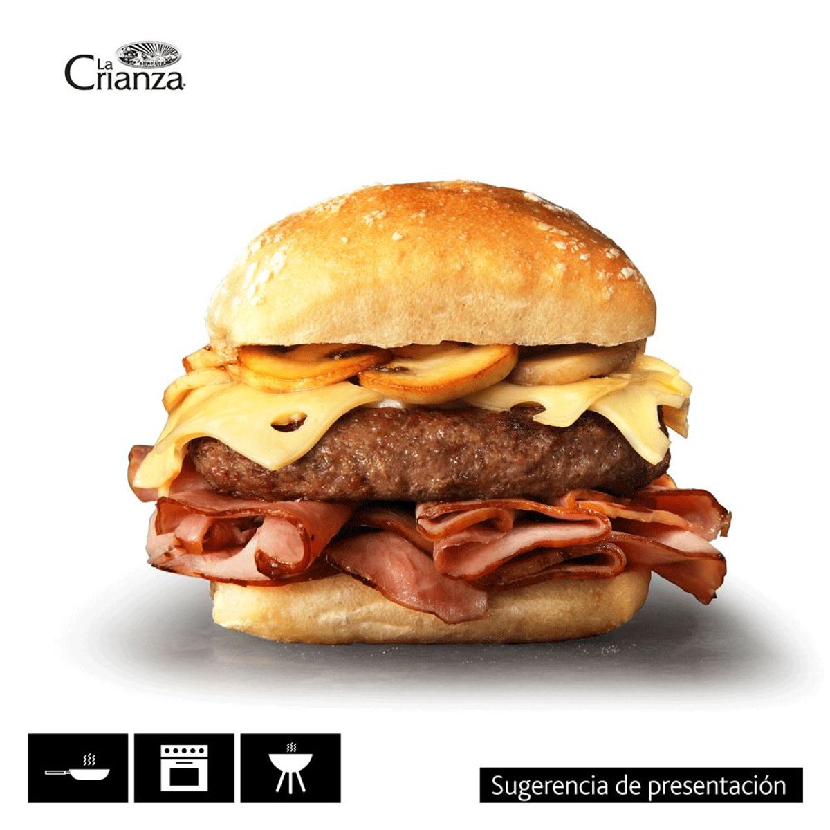 LA CRIANZA - Hamburguesa de Vacuno Mastodonte La Crianza 185 g