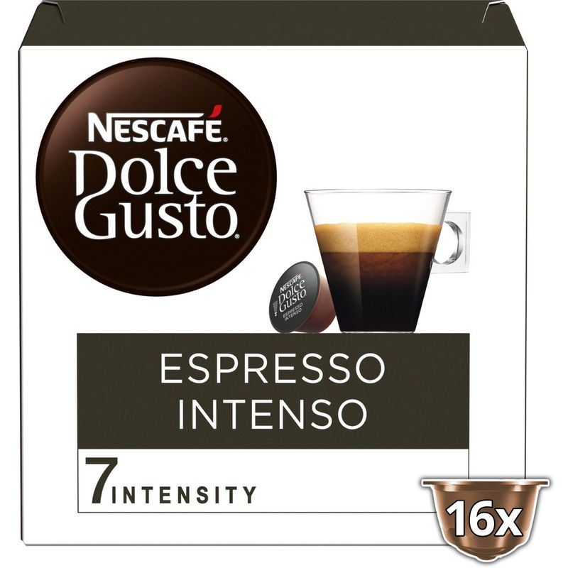 DOLCE GUSTO - Cápsulas de Café Espresso Intenso Dolce Gusto 112 g