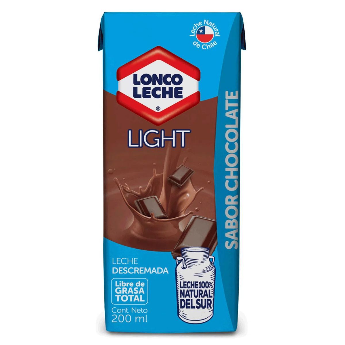 LONCOLECHE - Leche Descremada Light Sabor Chocolate