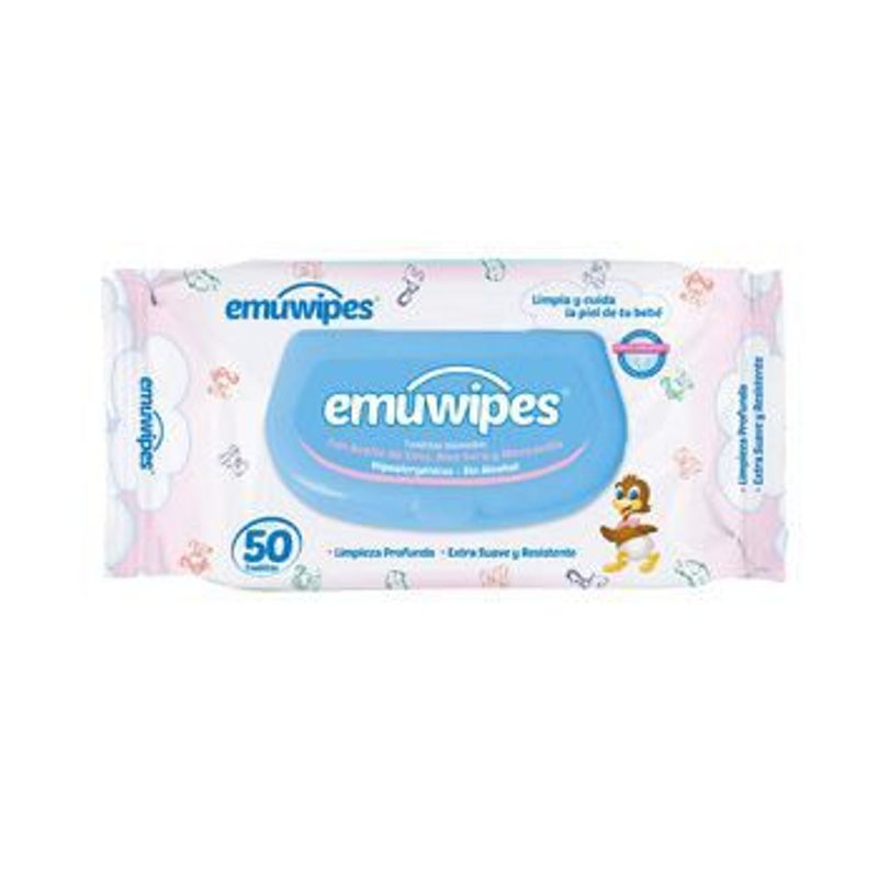 EMUWIPES - Toallitas Húmedas Emuwipes para Bebés Flip Top 50 Un