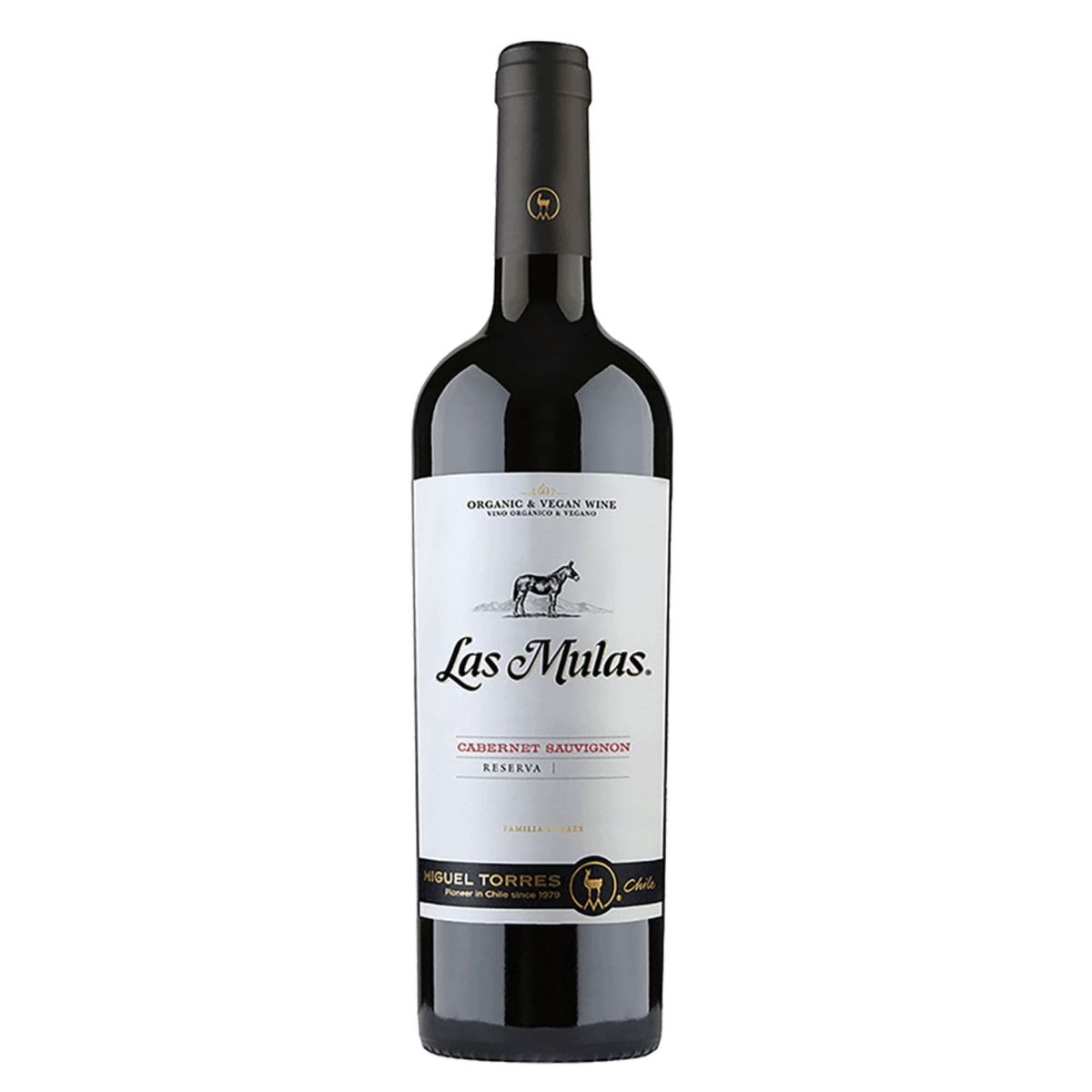 LAS MULAS - Vino Tinto Orgánico Reserva Cabernet Sauvignon Las Mulas 13.5° 750 ml