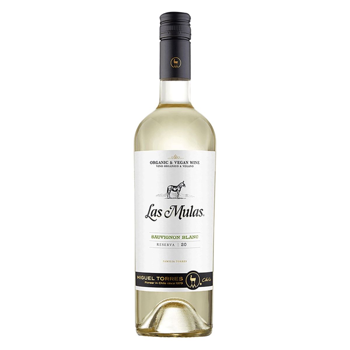 LAS MULAS - Vino Blanco Orgánico Reserva Sauvignon Blanc Las Mulas 12.5° 750 ml