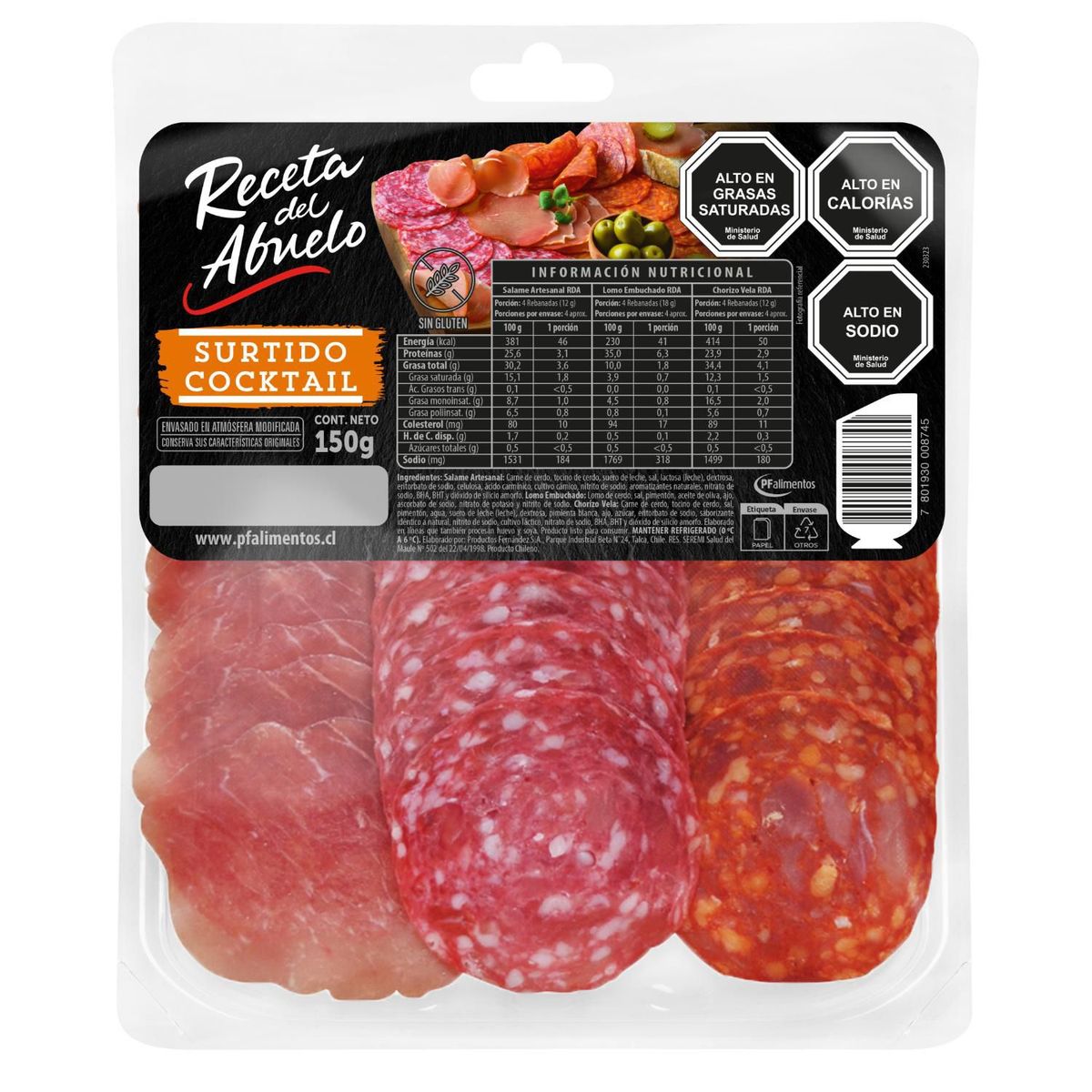 RECETA DEL ABUELO - Surtido Cocktail Receta del Abuelo 150 g