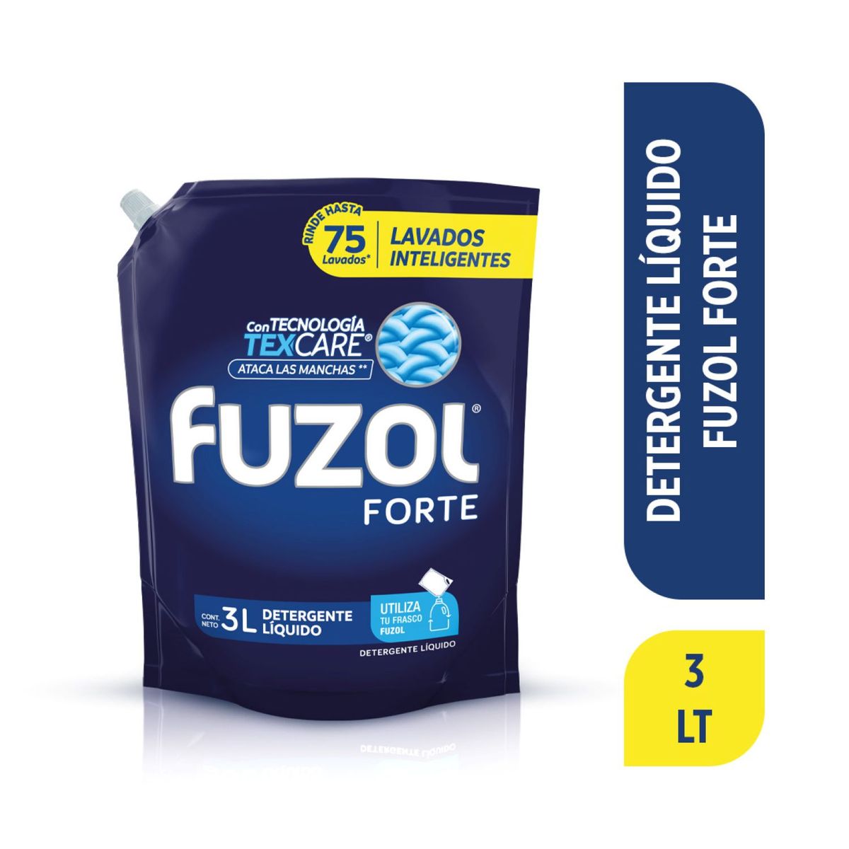 FUZOL - Detergente Líquido Recarga Forte Fuzol 3 lt
